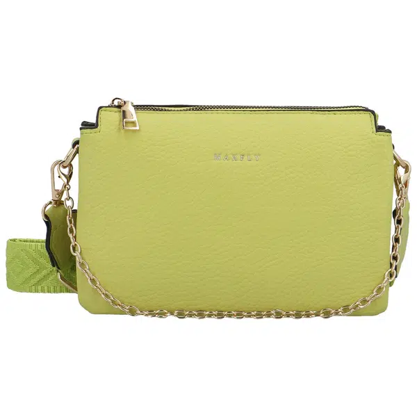 Dámska crossbody kabelka žltozelená - MaxFly Fjodos new zelená