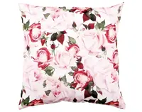 Dekoračný vankúš Ruže 45x45 cm, bielo-ružový%