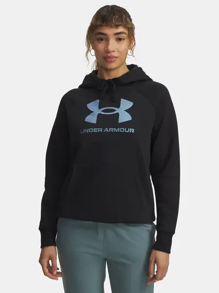 Dámská mikina Under Armour UA Rival Flc Shimmer Hdy-BLK - Dámské