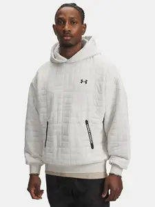 Pánská mikina Under Armour UA Unstoppable Flc Txtr Hdy-WHT - Pánské