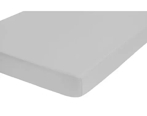 Napínacie prestieradlo Jersey Castell 90x200 cm, svetlo šedé%