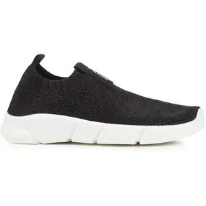 Geox J ARIL G. E - SHINY KNITT Dívčí boty, černá, velikost