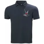 Helly Hansen HP RACE POLO Pánské triko, tmavě modrá, velikost