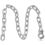GymBeam STEEL CHAIN Vzpěračský řetěz, stříbrná, velikost