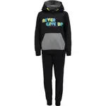 Lewro ELIEL Chlapecká tepláková souprava, černá, velikost 152-158