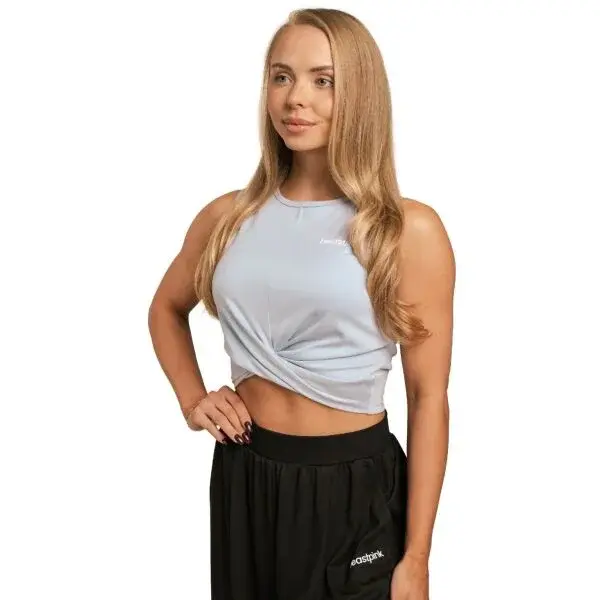 GymBeam BREEZE DOVE Dámský top, světle modrá, velikost