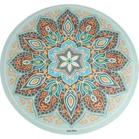 SHARP SHAPE ROUND YOGA MAT MANDALA Jogamatka, světle zelená, velikost