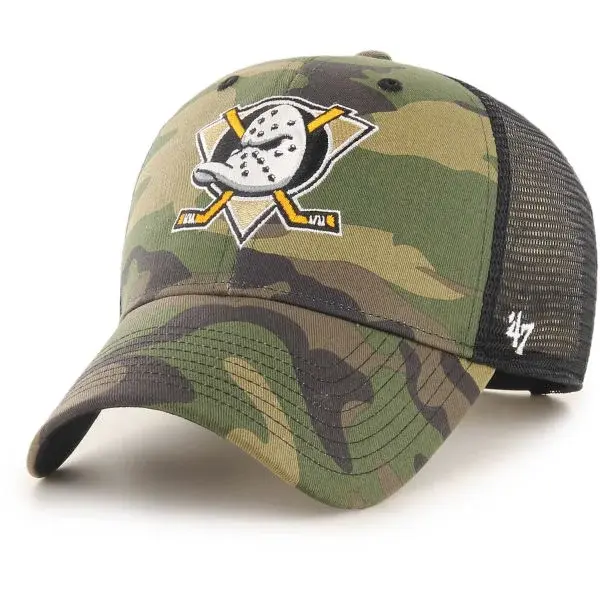 47 ANAHEIM DUCKS CAMO BRANSON 47 MVP Šiltovka, khaki, veľkosť UNI