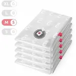 COMPACTOR BAG ASPISPACE 5PCS M Vákuové vrecia na uskladnenie textilu a perín, transparentná, veľkosť