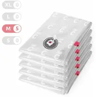 COMPACTOR BAG ASPISPACE 5PCS M Vákuové vrecia na uskladnenie textilu a perín, transparentná, veľkosť