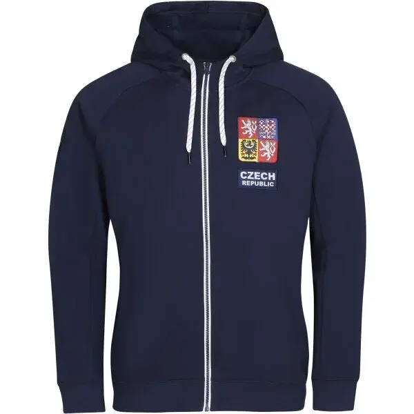 Střída CZECH HOODY Pánská mikina, tmavě modrá, velikost