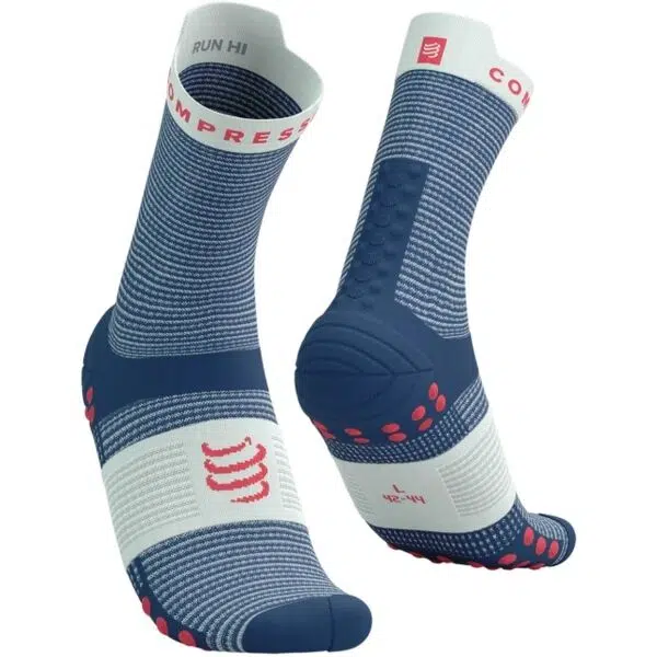 Compressport PRO RACING SOCK v4.0 RUN HIGH Běžecké ponožky, modrá, velikost