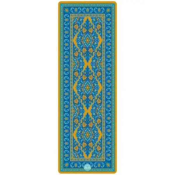 YOGGYS DESIGN YOGA MAT 3.5 MM Podložka na jógu designová, modrá, velikost