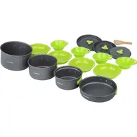 Crossroad COOKIT4 Hliníkový set na vaření, černá, velikost