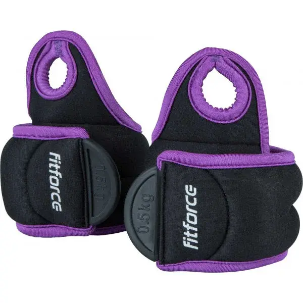 Fitforce WRIST 2 x 0,5 KG Závaží na zápěstí, černá, velikost 0,5 KG