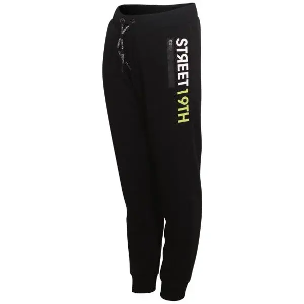 Lewro MANNY Dětské tepláky, černá, velikost 116-122