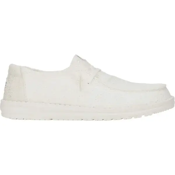 HEY DUDE WENDY EYELET Dámská volnočasová obuv, bílá, velikost