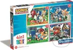 Sonic 4v1 ((12,16,20,24 dílků)) - puzzle z kategorie 15 - 60 dílků