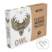 Drevenné puzzle – sova veľkosť M craft box - puzzle z kategorie 3D puzzle