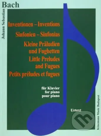 Inventionen, Sinfonien, kleine Preludien - Johann Sebastian Bach - kniha z kategorie Noty