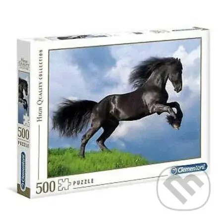 Černý kůň - puzzle z kategorie Zvířata