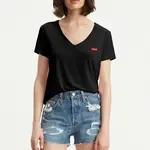 Levi'S Women's Perfect Vneck Caviar Black Women's T-Shirt 8534100030