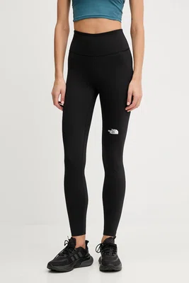 Tréninkové legíny The North Face Flex Warm černá barva, s potiskem, NF0A8E11JK31