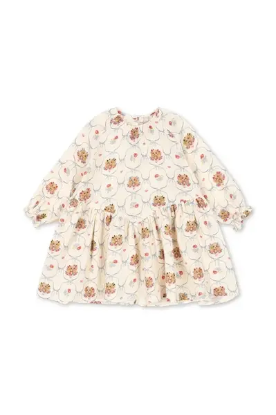 Dětské šaty s bavlnou Konges Sløjd COCO DRESS GOTS