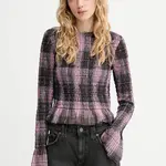 Tričko s dlouhým rukávem Guess Originals černá barva, W5BP35 KBBF2