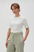 Marisse Women's T-Shirt L-Ts-4616 Off White