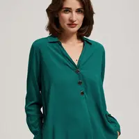 Marisse Emerald V-Neck Shirt
