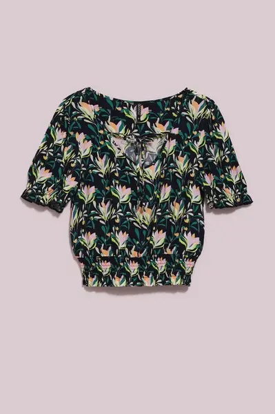 Marisse Women's Shirt L-Ko-4046 Navy