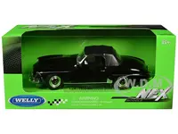 1955 Mercedes-Benz 190 SL (Closed Roof) Black "NEX Models" Series 1/24 Diecast Model Car by Welly
