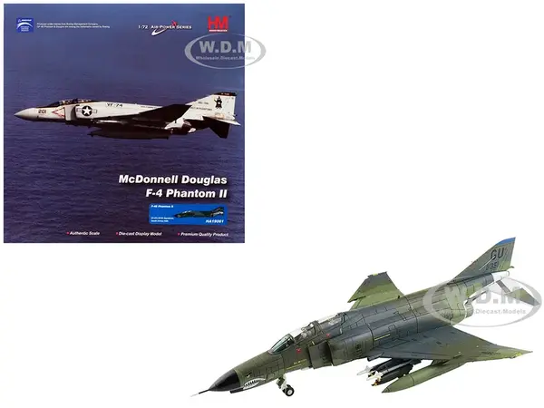 McDonnell Douglas F-4E Phantom II Fighter-Bomber Aircraft "497th Squadron South Korea" (1985) United States Air Force "Air Power Series" 1/72 Diecast