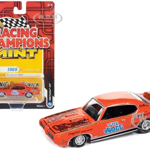 1969 Pontiac GTO Orange with Graphics "The Judge - Arnie The Farmer Beswick" "Racing Champions Mint 2023" Release 1 Limited Edition to 2500 pieces Wo
