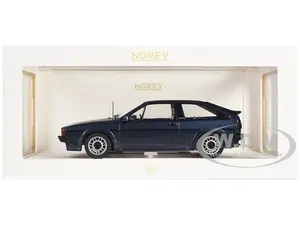 1987 Volkswagen Scirocco Scala Helios Blue Metallic 1/18 Diecast Model Car by Norev