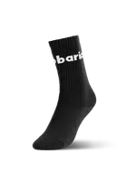 Barebarics - Barefoot Socks - Crew - Black - Big logo