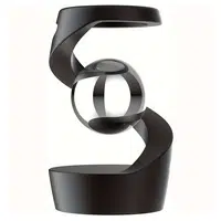 Anti-gravity Kinetic Floating Gyroscope Office Desktop Decoration - Black Silver Beads