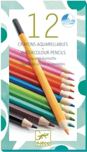 12 akvarelových pastelek