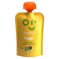 BEGGS Kiwi a banán 6m+ BIO 120 g