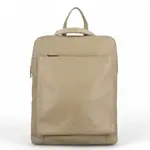 Dámský kožený batůžek/kabelka taupe - Delami Houtel