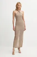 Šaty Guess CYNTHIA béžová barva, maxi, přiléhavé, W5YK48 Z37G0