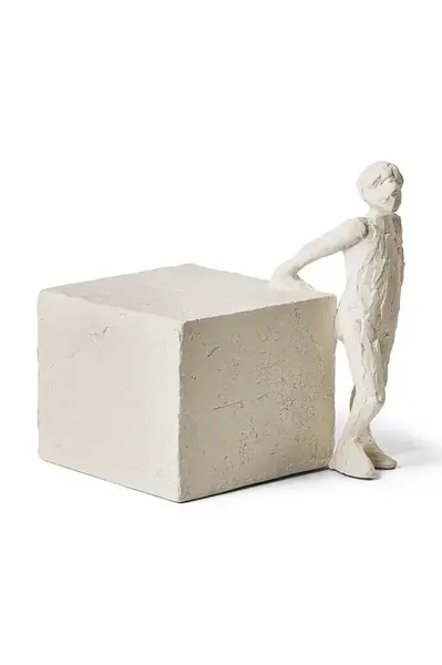 Dekorativní figurka Kähler Astro Scorpio bílá barva