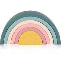Petite&Mars Rainbow 12m+ aktivity hračka Misty Green 1 ks
