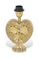 Podstavec pro stolní lampu Doing Goods Bubbly Heart 26 cm žlutá barva