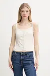 Top Abercrombie & Fitch béžová barva, KI139-5412