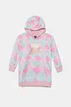 Dětské bavlněné šaty Guess růžová barva, mini, K5YK04 KA6R4
