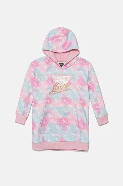 Dětské bavlněné šaty Guess
