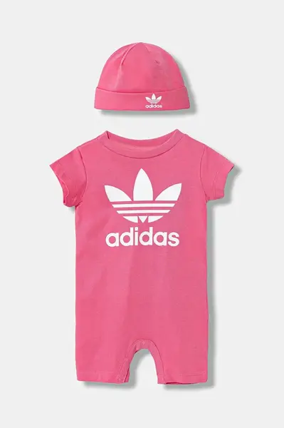 Dětské bavlněné dupačky adidas Originals JY1134