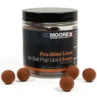 Cc moore plovoucí boilie pro-stim liver air ball pop ups - 15 mm 50 ks